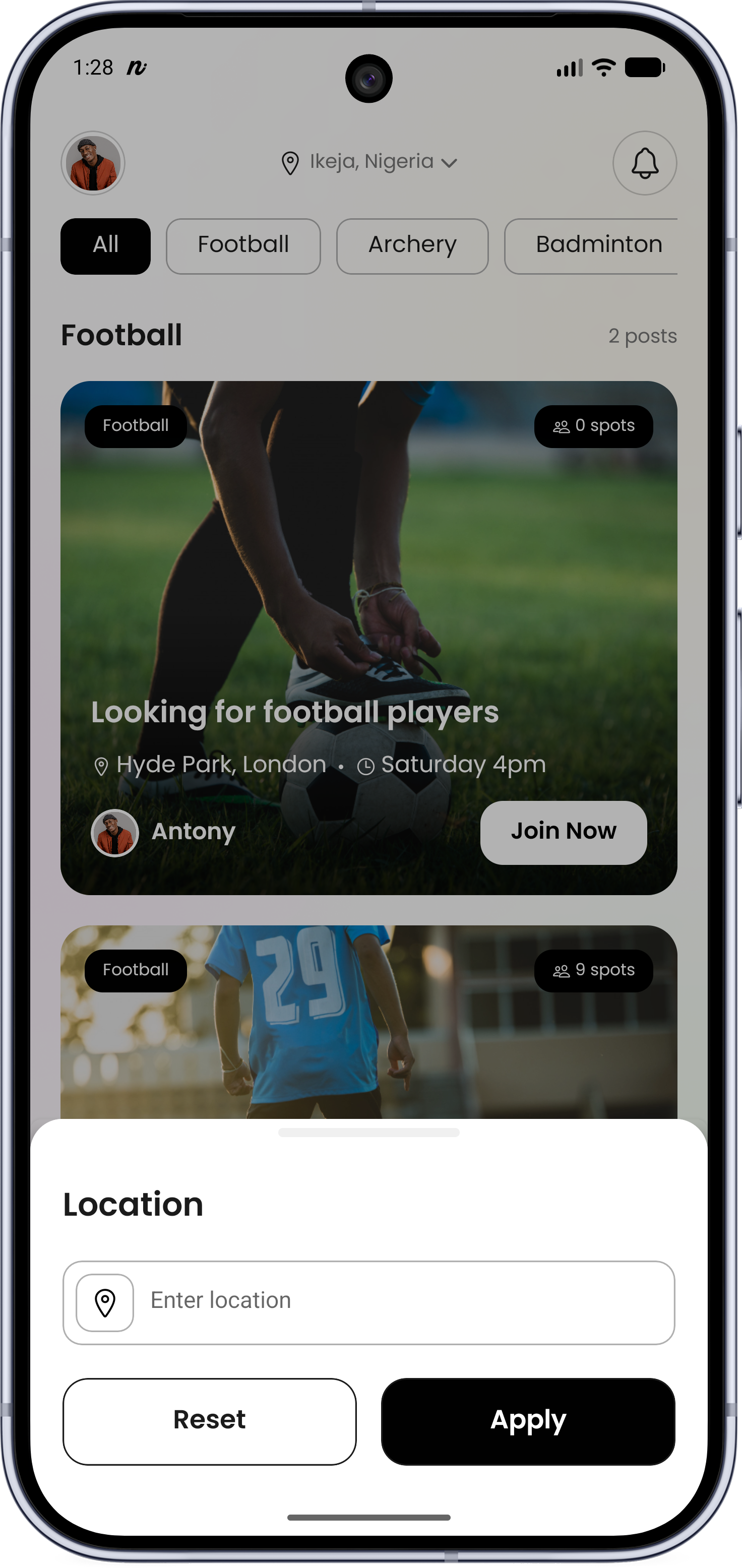 mobile screen